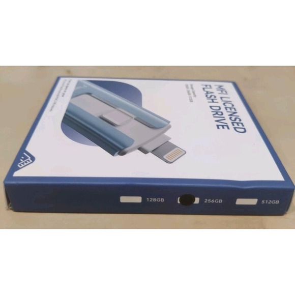 MFi Certified Flash Drive 256GB for iPhone USB Memory Stick - 256GB (Pink) New - Picture 3 of 4